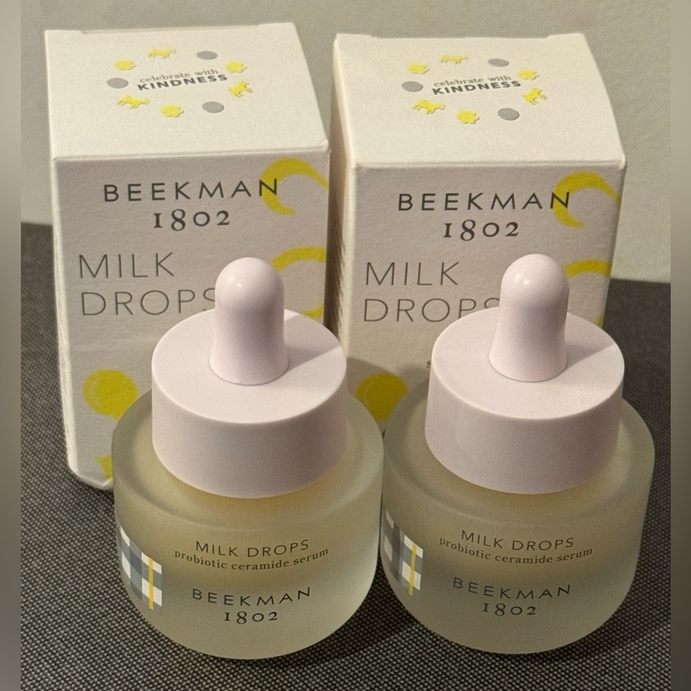 Beekman 1802 Milk Drops Ceramide Serum 15 mL Skincare with Goat Milk - Set of 2